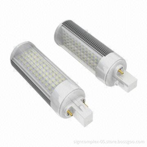G24 LED Lamp with SMD 5050 LED, SMD 3528 LED LED Type and PC + Aluminum Alloy Material